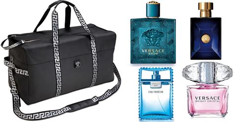 free versace bag with cologne|Versace signature bag.